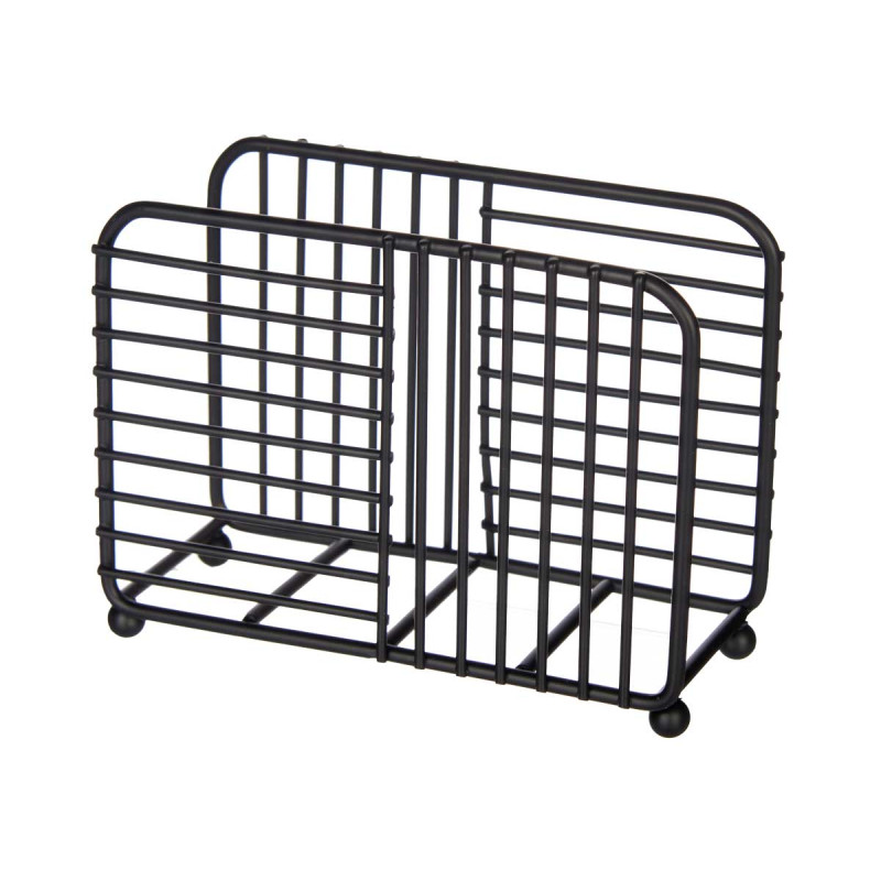 PORTE-SERVIETTES SIMPLE EN MÉTAL NOIR