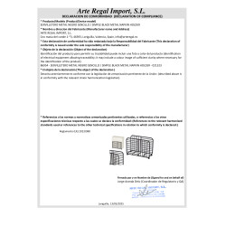 GUARDANAPO METAL PRETO SIMPLES