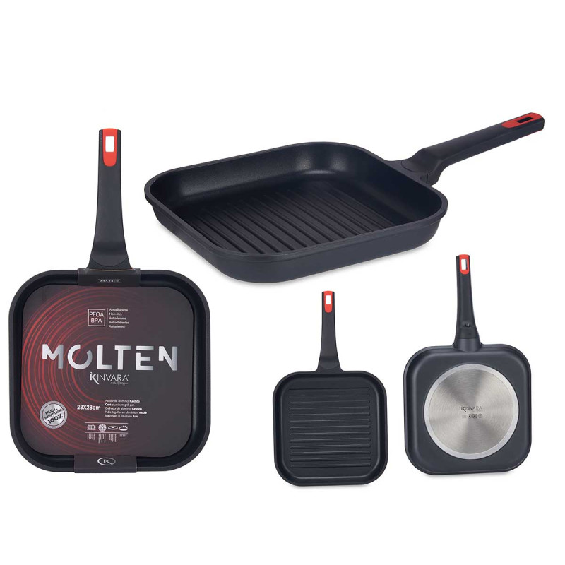 GRELHA 28X28 AL FUNDIDO FULL INDUCTION MOLTEN 