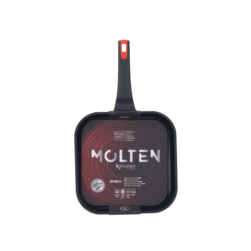GRELHA 28X28 AL FUNDIDO FULL INDUCTION MOLTEN 