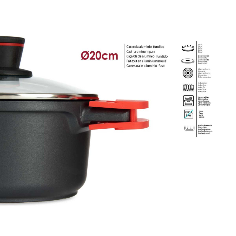 PENTOLA 20CM IN ALLUM FUSO FULL IND MOLTEN