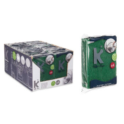 SET 4 LAVETTES VERTES FIBRE EXTRA