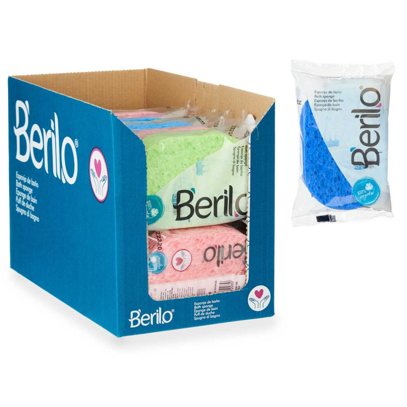 ESPONJA BANHO VEGETAL SORT 3 COR