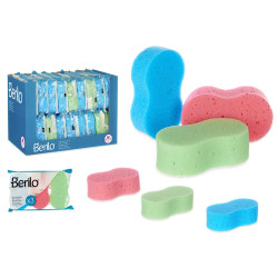 SET 3 ESPONJAS BANHO SORT 3 COR