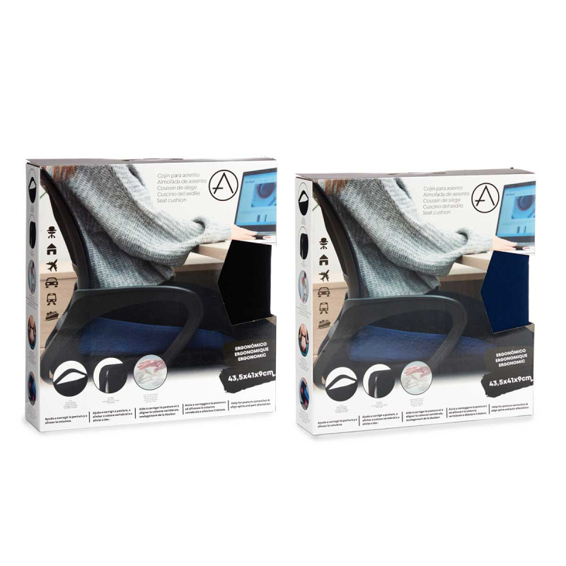 ALMOFADA ESPUMA C MEMÓRIA ASSENTO ERGONOMICO SORT2