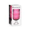 VASE VERRE TAILLE ROSE FONCE