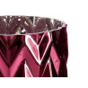 SPIKE SPRAYED GLASS VASE DARK PINK