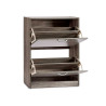 PORTA SCARPE LEGNO 2 PIANI GRIGIO SCURO