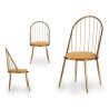 SILLA BARROTES RESPALDO ALTO CROMADA ORO MOSTAZA