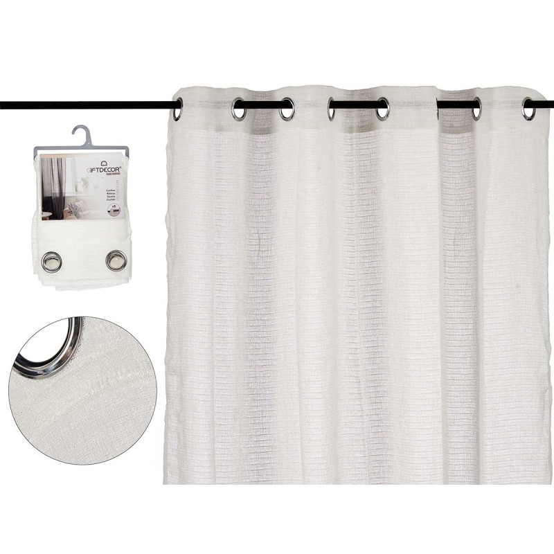 WHITE CURTAIN 140X260CM 