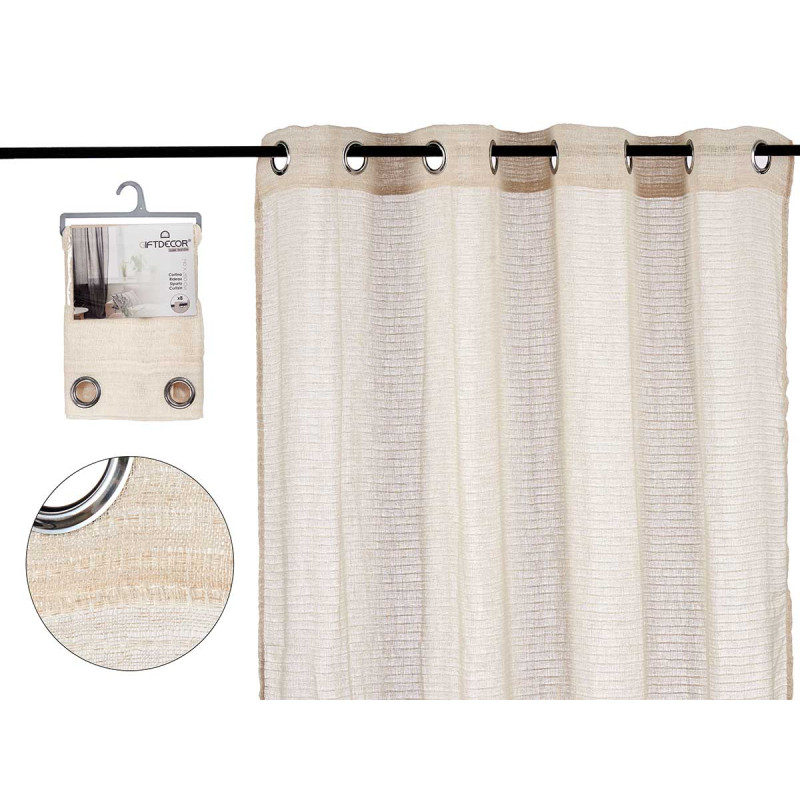 140X260 CM BEIGE CURTAIN 