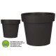 POT EN PLASTIQUE ANTHRACITE RÉSERVE D'EAU 30CM 
