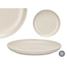 ASSIETTE PLATE 26 CM À POIS GRIS CLAIR
