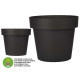 POT EN PLASTIQUE ANTHRACITE RÉSERVE D'EAU 40CM 