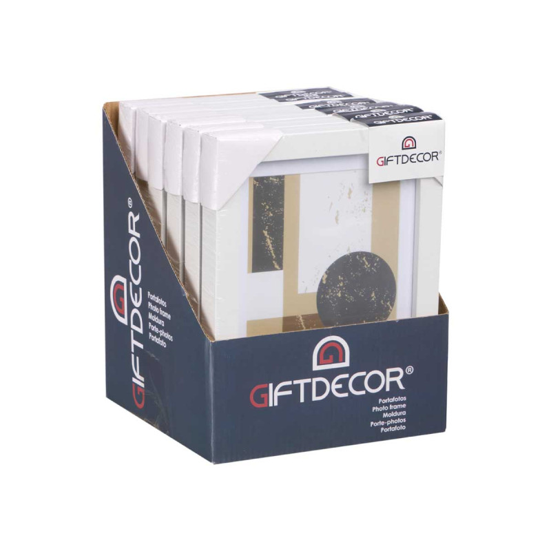 13X18CM WHITE PASSE-PARTOUT WOOD PHOTOFRAME 