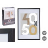 40X50CM BLACK PASSE-PORTOUT WOOD PHOTOFRAME 