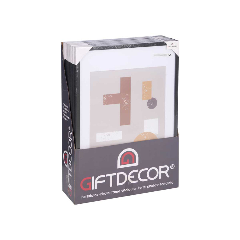 40X50CM BLACK PASSE-PORTOUT WOOD PHOTOFRAME 