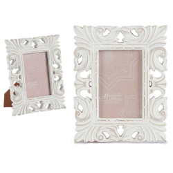 WHITE WOOD PHOTO FRAME 10X15