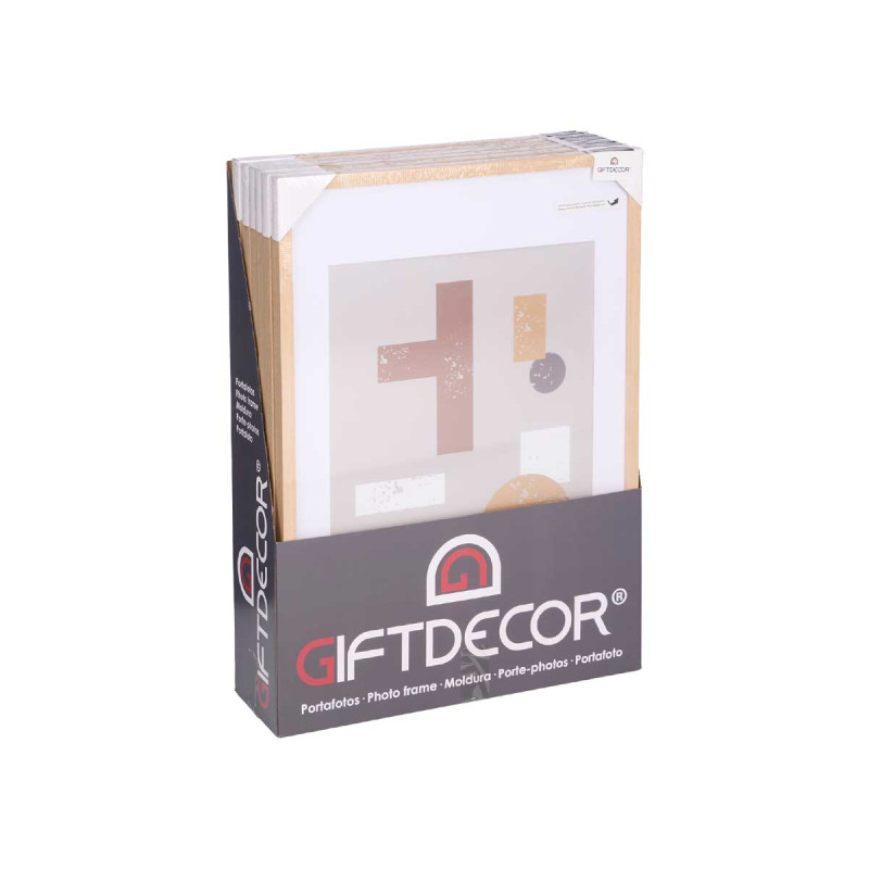 40X50CM NATURAL PASSE-PORTOUT WOOD PHOTOFRAME 