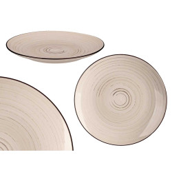 PRATO RASO 27 CM ESPIRAL COR TERRA