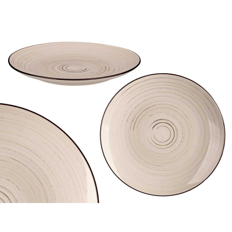 PRATO RASO 27 CM ESPIRAL COR TERRA