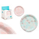 SET 6 PIATTI CARTA 22 CM A ROMBI ASSORT 2