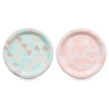 SET 6 PAPER PLATES 22CM DIAMONDS ASSORT 2