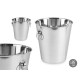 STEEL ICE BUCKET HANDLES 26CM DIAM