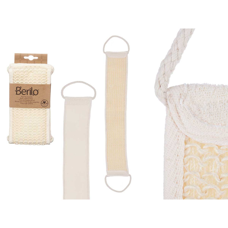 BRAIDED BACK RUBBING STRAP W HANDLES