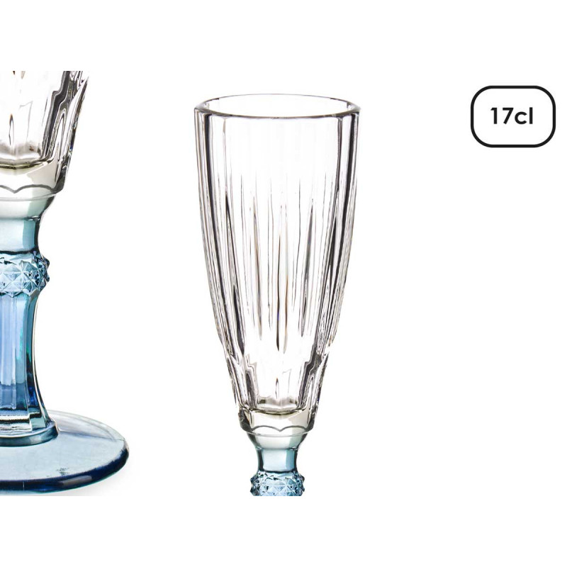COPA CAVA COLOR AZUL 170ML