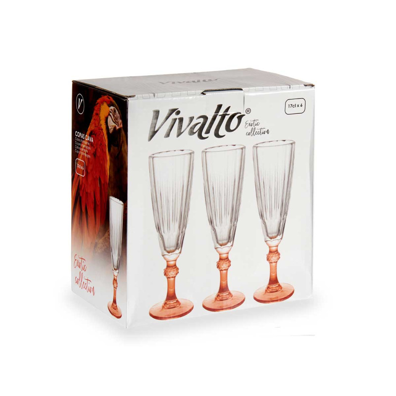 COPA CAVA COLOR SALMON 170ML