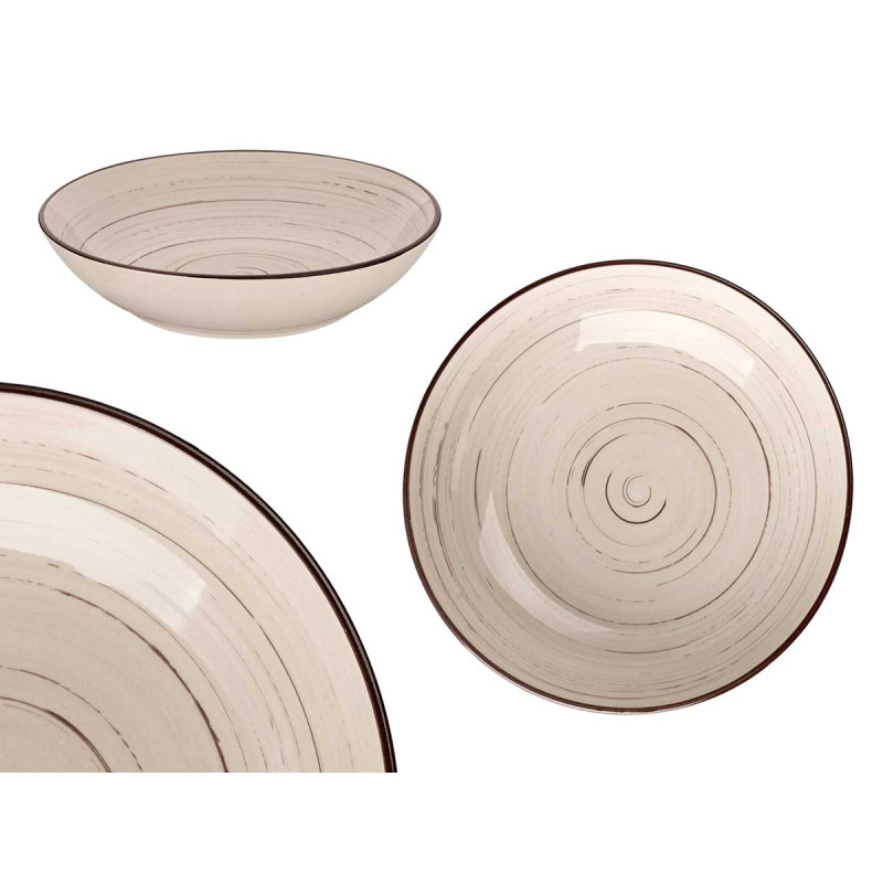 SOUP BOWL 21CM EARTH SPIRAL