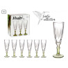 BICCHIERE CAVA COLORE VERDE 170ML