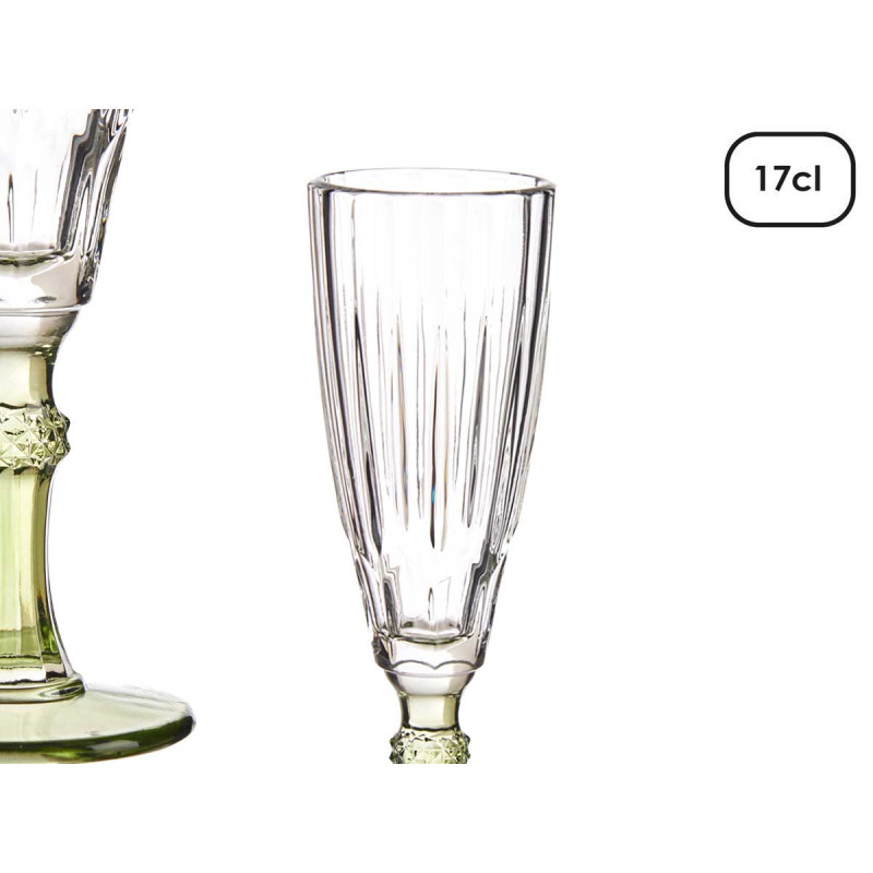 BICCHIERE CAVA COLORE VERDE 170ML
