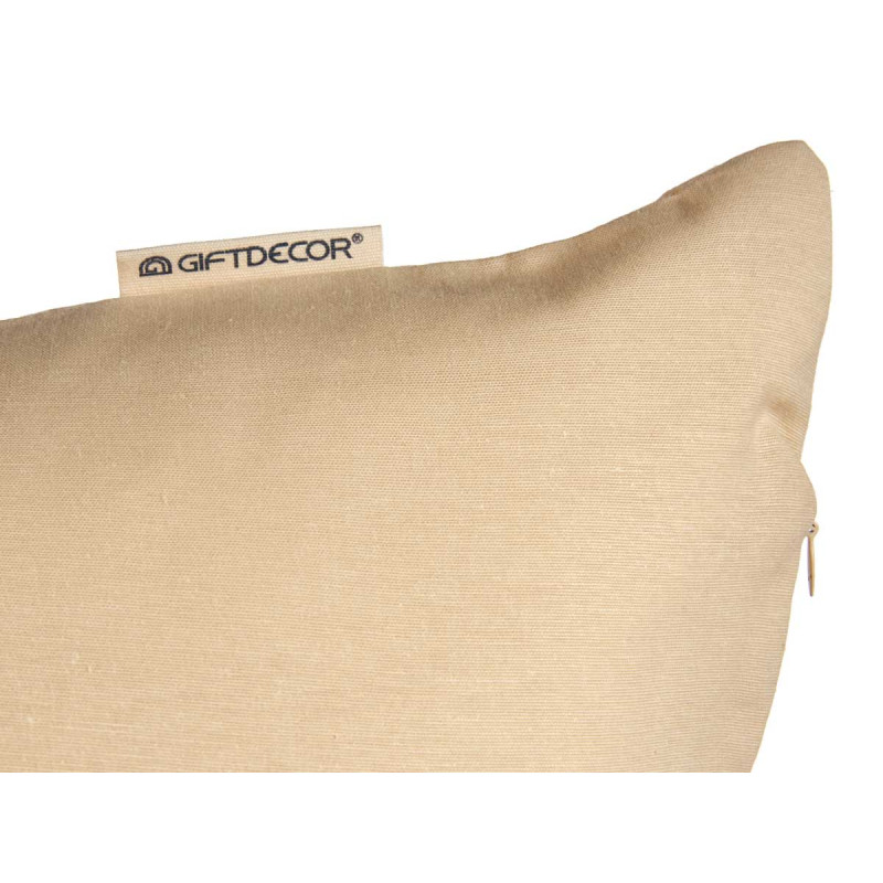 FEDERA CUSCINO CERNIERA 60X60CM CRUDO