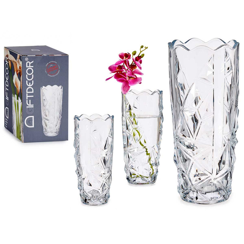 VASE DE FLEURS DIAMANT 19,5CM