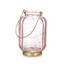 LANTERNE LED RAYURES HAUTE ROSE