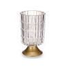 LANTERNA LED BASE METALLO TRASPARENTE
