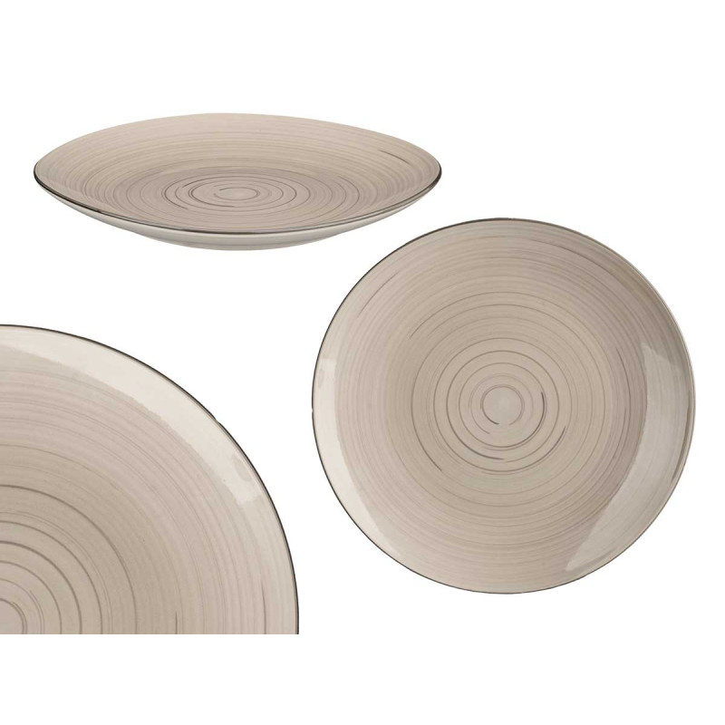 PRATO RASO 27 CM ESPIRAL CINZENTO