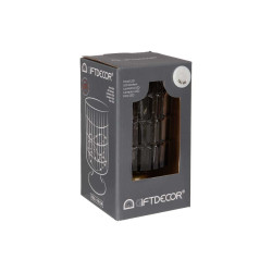 LANTERNA LED PE METAL CINZENTO
