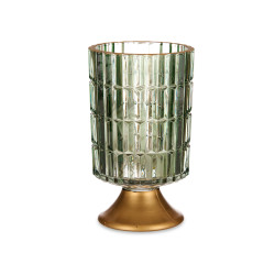 LANTERNA LED BASE METALLO VERDE