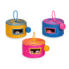 CAT SCRATCHER ROPE BALL BELLS ASSORT 3 COLOURS