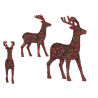 MEDIUM MULTICOLOUR GLITTER REINDEER