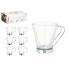 TASSE VERRE POIGNÉE MÉTAL 140 ML PETIT CAFÉ AU 