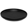 ASSIETTE À DESSERT EN GRÈS NOIR 20CM