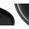 ASSIETTE À DESSERT EN GRÈS NOIR 20CM