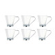 TAZA VIDRIO CON ASA METAL 85 ML CAFE