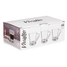 TASSE VERRE AVEC POIGNÉE MÉTAL 85 ML CAFÉ 
