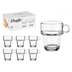TASSE VERRE EMPILABLE 270 ML AVEC POIGNÉE