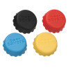 SET 4 SILICONE BOTTLE CAPS ASSORT 4 